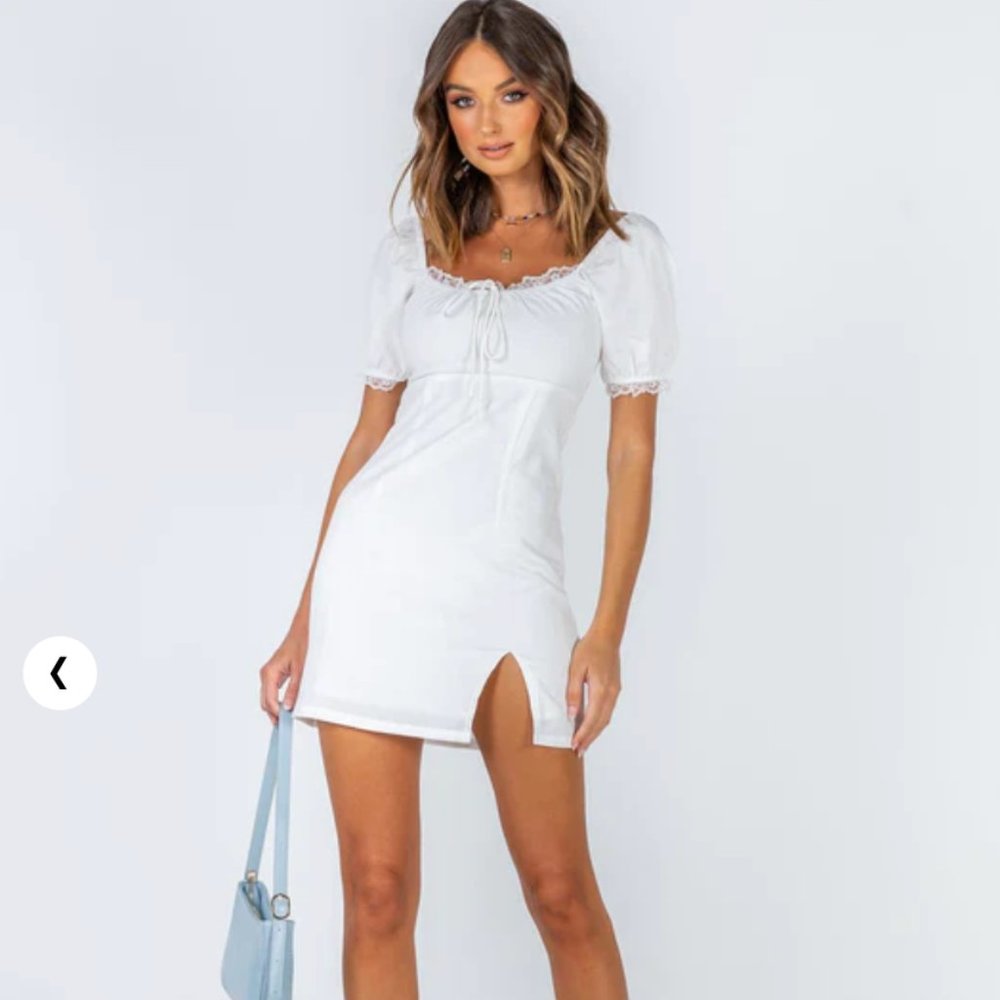 WHITE MINI DRESS